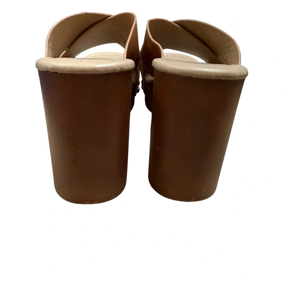 Quipid Brown Platform Women's Sandals size 7 GUC - Picture 3 of 8